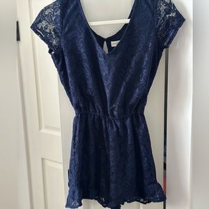 Abercrombie&Fitch Navy Lace Romper